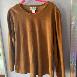 VINTAGE Brown Long Sleeve Shirt,  River Ridge Trading Company, Size 1X